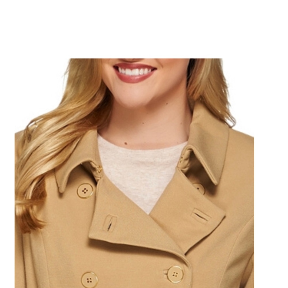 NEW Isaac Mizrahi Soft, Water Repellent Trench - Picture 6 of 7